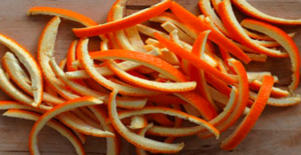 cáscara de naranja
